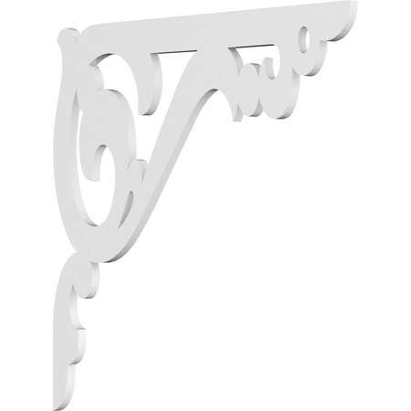 Ekena Millwork Amber Architectural Grade PVC Bracket, 5/8"W X 22"D X 22"H BKTP01X22X22AE